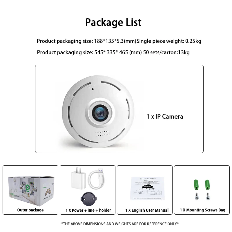 V380 Pro App 1080P 5MP Home 360 Degree Panoramic UFO Wireless Wifi Camera Network HD Two-way Audio TF Card Monitor | Безопасность и