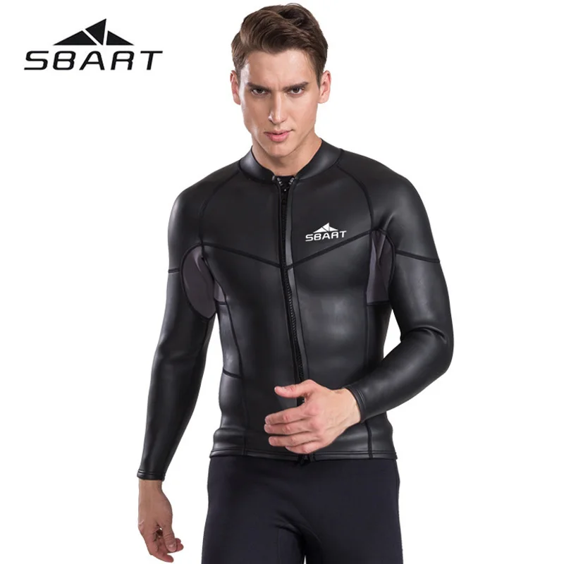 Мужской гидрокостюм SBART с разрезом 2 мм костюм длинным рукавом для подводного