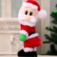 14 inch musical electric twerk singing dancing santa clause hip shake figure twisted hip toys for kids christmas new year