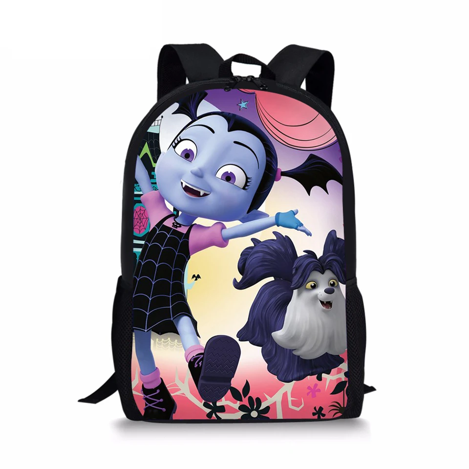 Children's School Backpack Vampirina Prints Pattern Kids Backpack Cartoon Design Toddler Boys Girls School Book Bags