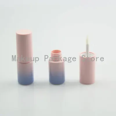 Маленькая пустая круглая пластиковая губная трубка сделай сам розовый и синий
