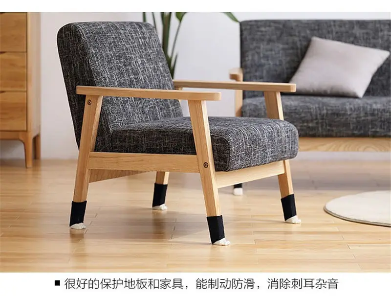 4pcs Chair foot cover Knitted Cat Paws Protective Desk Leg Socks Furniture Feet Sleeve Dining Table Floor Non-Slip Protector