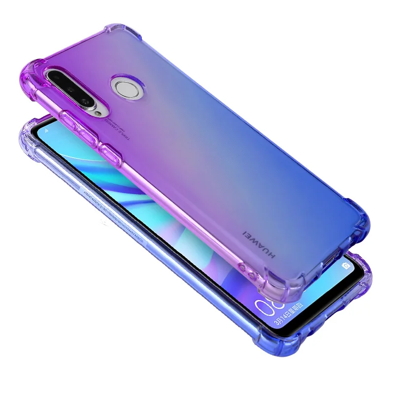Чехол для телефона с радужным градиентом Huawei P30 lite Nova 4e 4 3E 3i P smart plus защитный