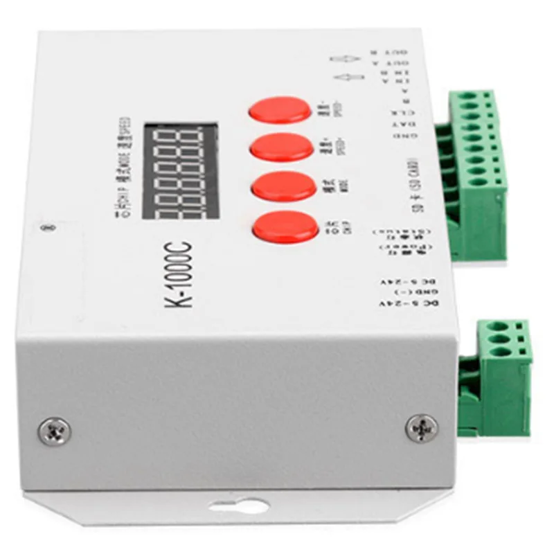 K-1000C контроллер K1000C WS2812B WS2811 APA102 T1000S WS2813 светодиодный 2048 пикселей программный DC5-24V