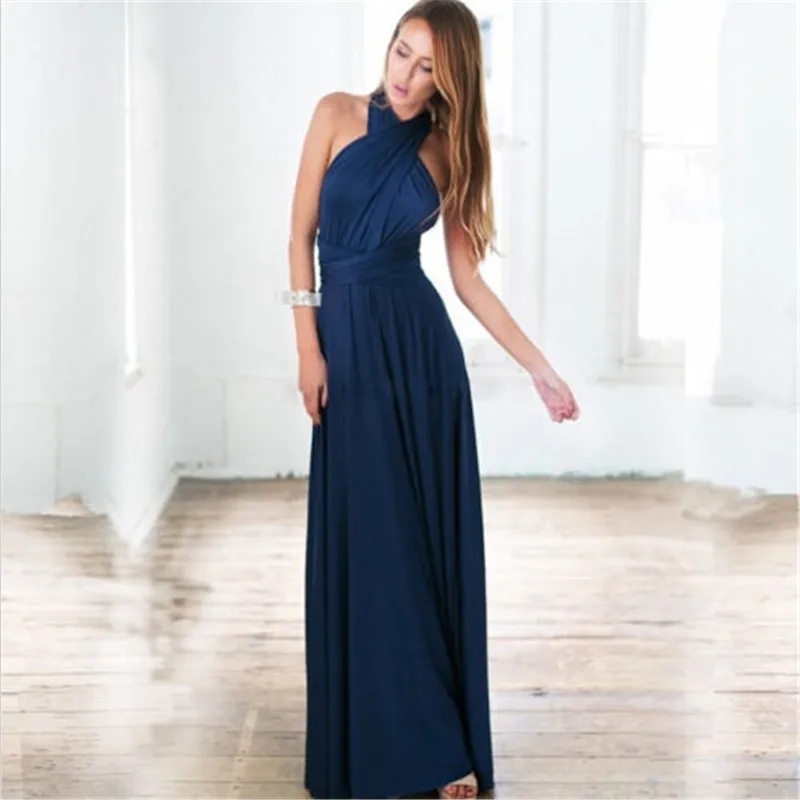 Женское платье макси без рукавов с высокой талией и открытой спиной | Женская