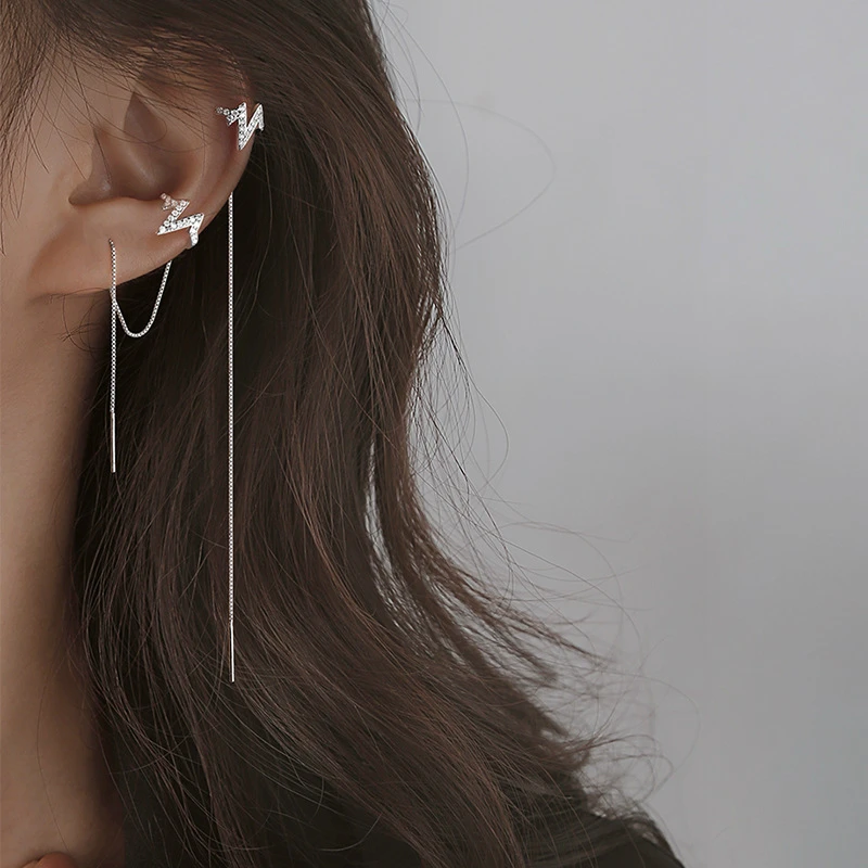 

1 Piece/earrings Fashion Jewelry Long Earrings Heartbeat Ear Line Earrings For Women Earrings Statement Earrings Wholesale