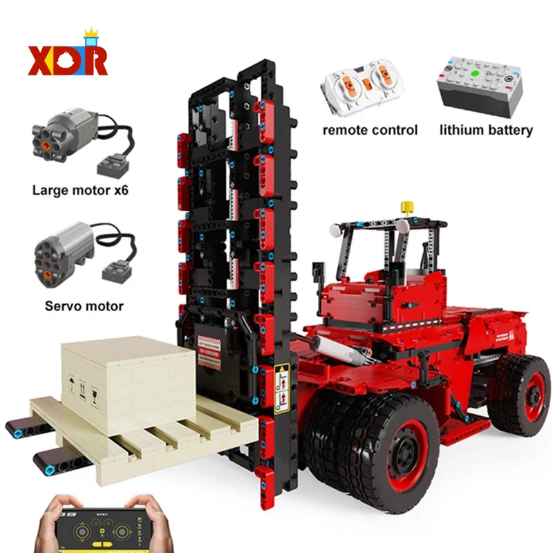 

【XDR】 1:10 Радиоуправляемый шестиколесный тяжелый вилочный погрузчик стандартное приложение радиоуправляемые механические модели транспор...