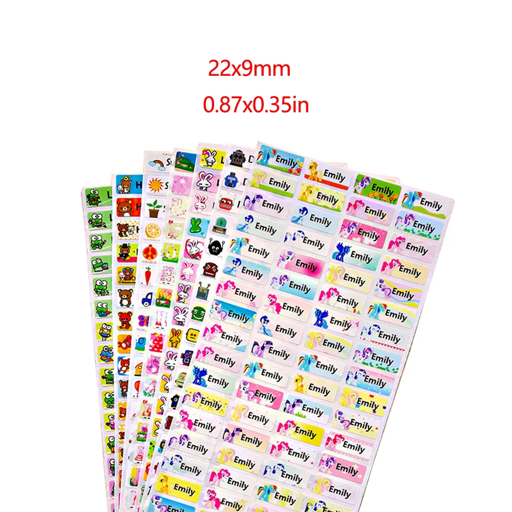 100Pcs Personal Name Stickers Waterproof Cute Custom children stickers For Daycare Scrapbook School Scrapbooking stickers