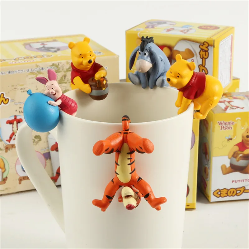 

Disney 5Pcs/Set Winnie the Pooh Action Figure Dolls Toy Pooh Bear Tiger Piglet Eeyore Anime Figure Decoration Toys Gift for Kids
