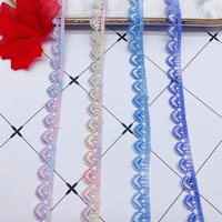 color lace water soluble handmade diy small barcode unilateral love four color embroidery clothing accessories peach heart