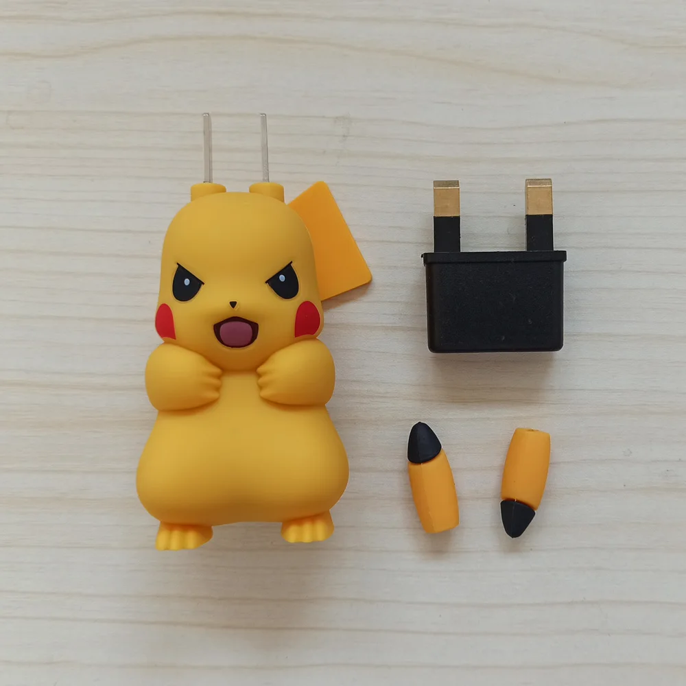 Мультяшное аниме смешное зарядное устройство пикачуэ Европейская USB Зарядка адаптер для iPhone samsung смартфон для LG G6 G5 G4 G3 K10 K8 V10 V20