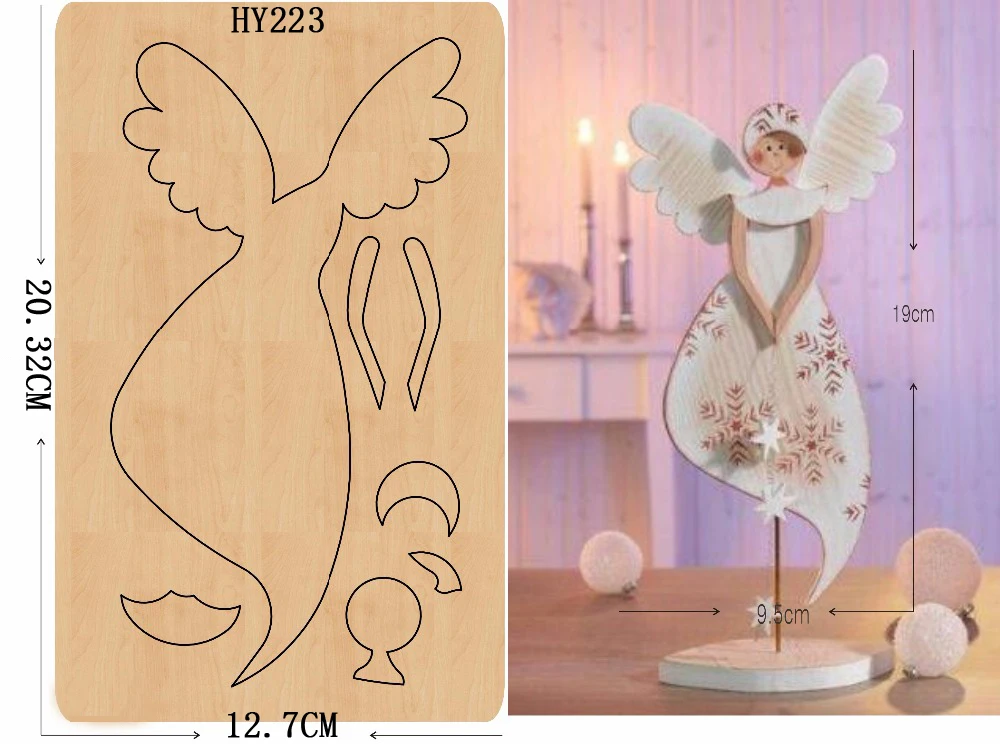 

Ангел красоты DIY деревянный штамп/режущий инструмент/Скрапбукинг mold2019