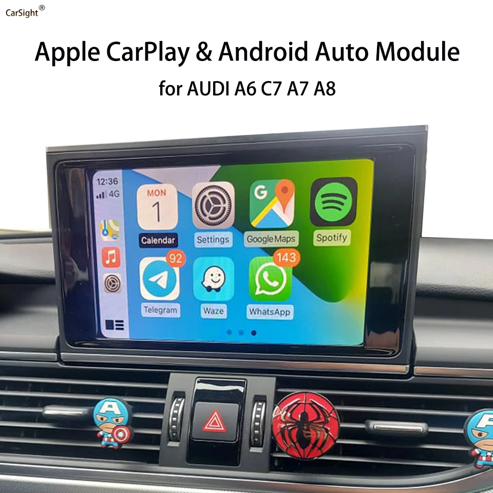 

CarSight Wifi беспроводной Apple CarPlay Android автомобильный декодер интерфейса для AUDI A7 C7 RMC MMI система 2011 2012 2014 2015 2016 2017