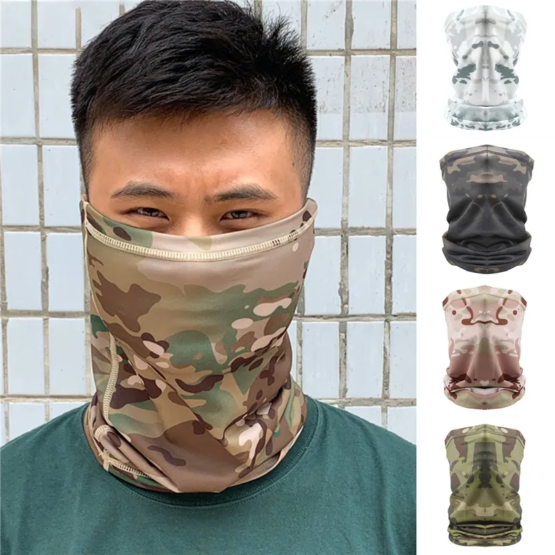 

2021 Camouflage Balaclava Face Scarf Cycling Hunting Army Bike Military Helmet Liner Tactical Airsoft Cap