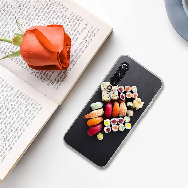 

Japanese delicious food Sushi Phone Case For Xiaomi Redmi note 7 8 9 A t k30 max3 9 s 10 pro lite