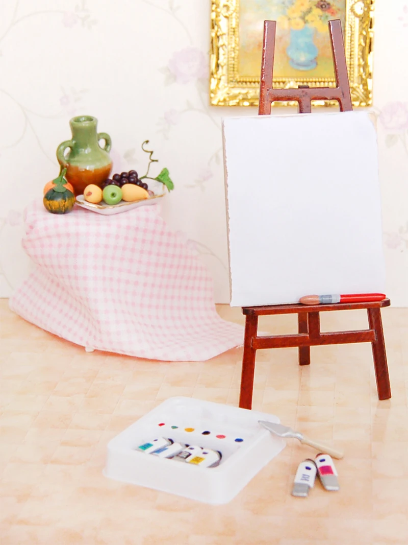 Мини кукольный домик в масштабе 1:12 Миниатюрные аксессуары Набор цветных кистей