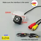 Беспроводная Автомобильная камера заднего вида с 4 светодиодами и ночной динамической траекторией для Ford Focus Edge Kuga Ranger Fiesta Mondeo Galaxy C-Max Ecosport