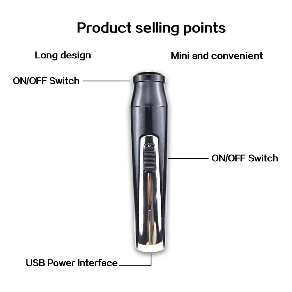 4 в 1 водонепроницаемый электрический триммер для носа машинка стрижки волос
