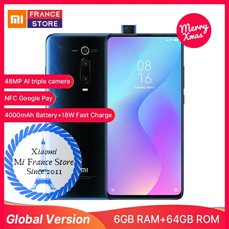 Глобальная версия Xiaomi mi 9T 6GB 64GB Red K20 смартфон 6 39 &quotВосьмиядерный процессор Snapdragon