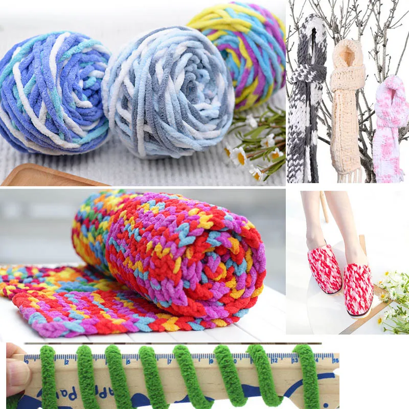 Детская Мягкая трикотажная пряжа 1 шт. 100 г толстая хлопчатобумажная для вязания