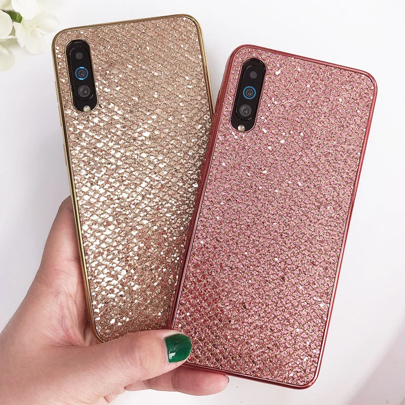 Мягкий пластиковый чехол с блестками для samsung Galaxy A30 A50 A70 S10E S10 S9 S8 плюс S7 край A3 A5 J3