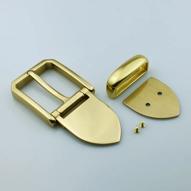 Фурнитура для поделок из кожевенного ремесла мужские пряжки твердой латуни 601636