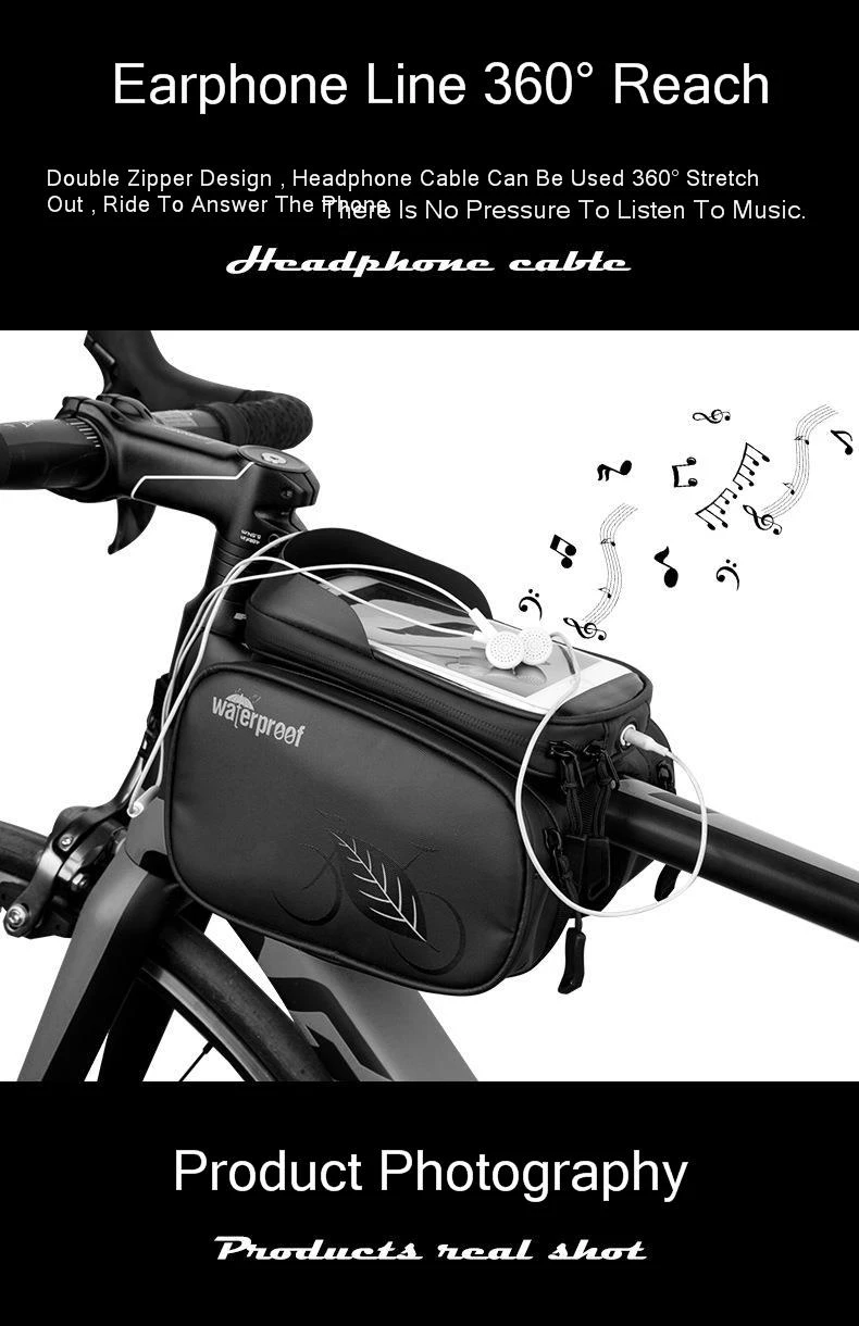 Велосипедный передний луч пакет с сенсорным экраном сумка для телефона на раме