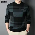 Высококачественный новый модный дизайнерский брендовый роскошный уличный вязаный пуловер свитер с надписью осенний Повседневный джемпер зимняя мужская одежда