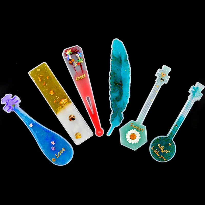 

DIY Musical Instrument Bookmark Epoxy Resin Silicone Mold Jewelry Fillings Pendant Accessory Handmade Feather Lute Mould Craft