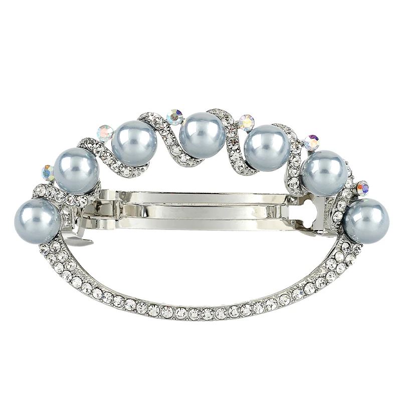 Роскошные открытые дизайнерские перламутровые заколки для волос Австрия Стразы