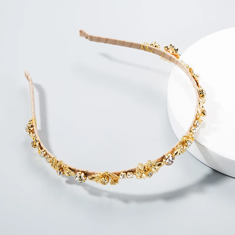 Бренд Za Новое поступление повязка на голову для женщин стиль барокко лист из