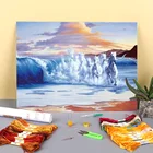 Животное Лошадь Печатных водорастворимый холст 11CT вышивка крестиком DIY Полный комплект DMC Темы декоративно-прикладного искусства и швейный Декор