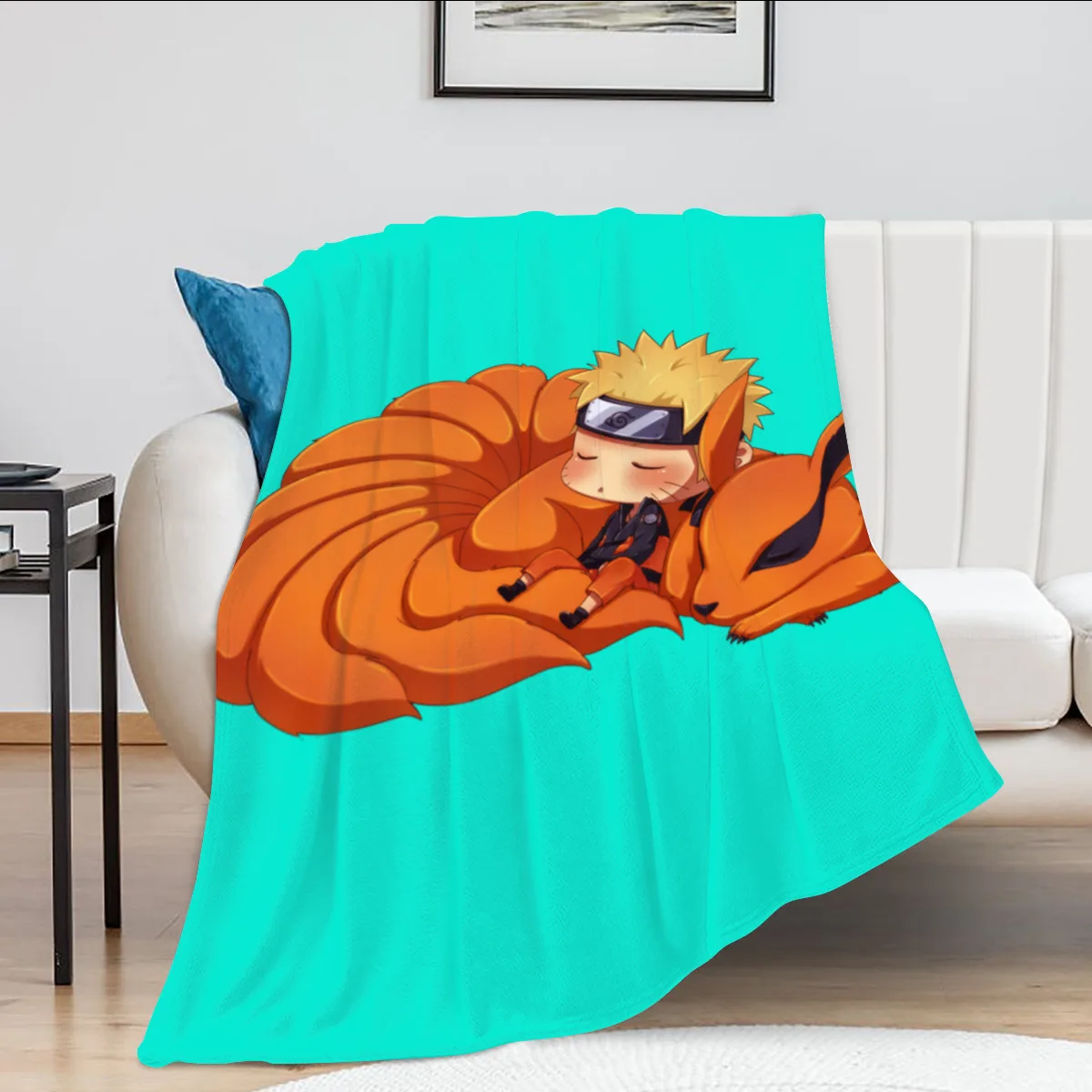 Kawaii фланелевое одеяло аниме Narutos and Kurama высококачественное покрывало для дивана и
