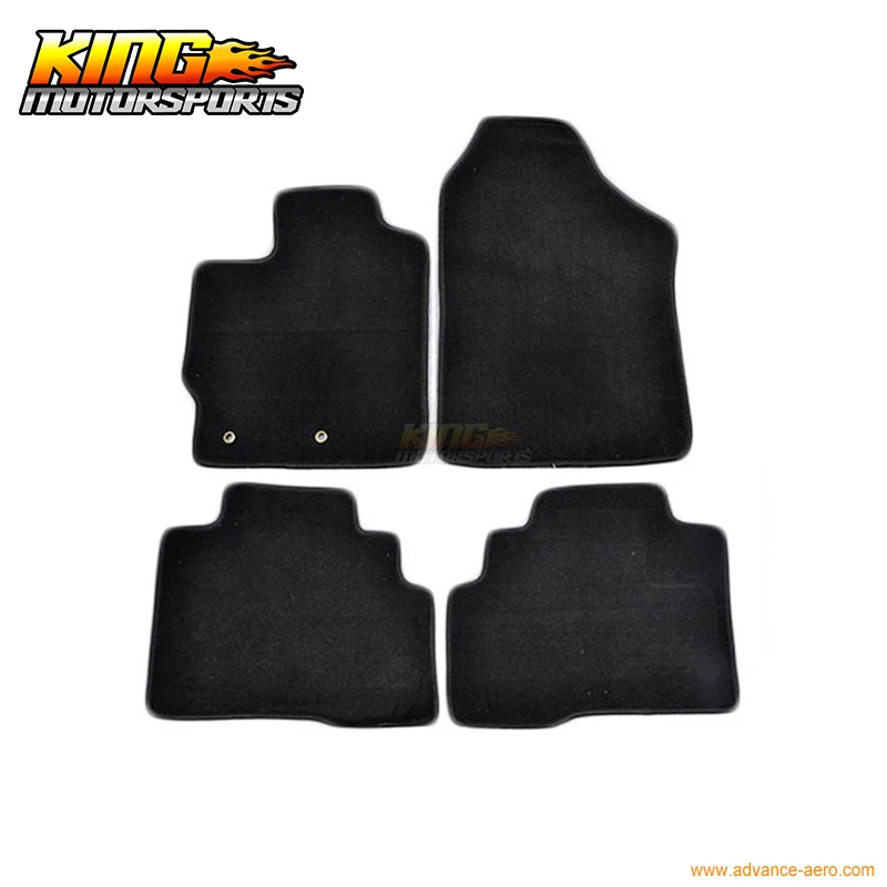 Подходит для 07 12 4Dr Toyota Yaris напольные коврики коврик передний и задний нейлон