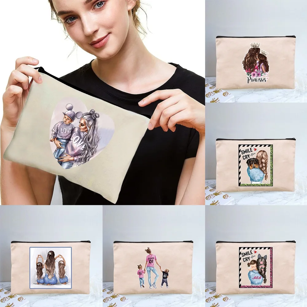 

Multifunctional Women Makeup Bag Zipper Cosmetic Bag Portable Lipstick Bag Travel Mom Storage Bag Make Up Cases Coin Purse