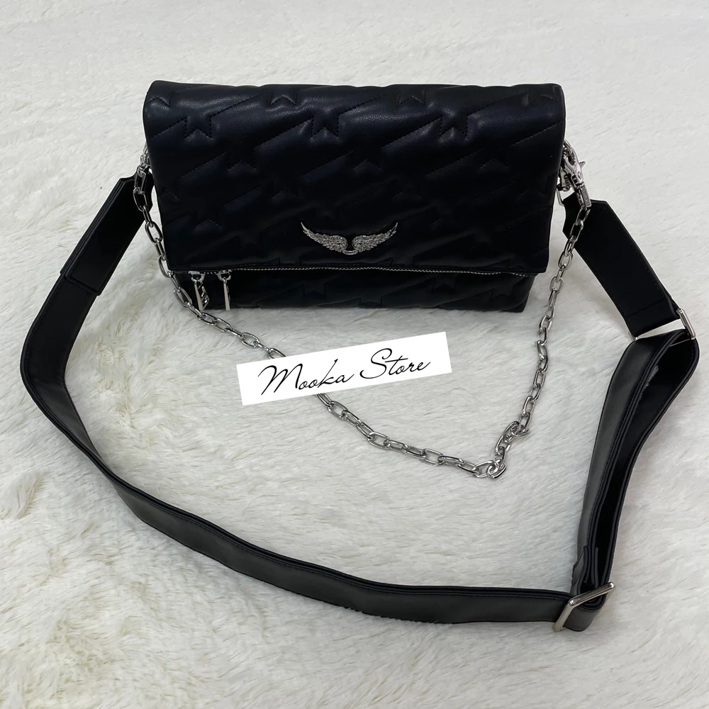 

Женские сумки из натуральной кожи с украшением в виде крыльев, женские сумки большой емкости, черные, красные, белые, три цвета на выбор