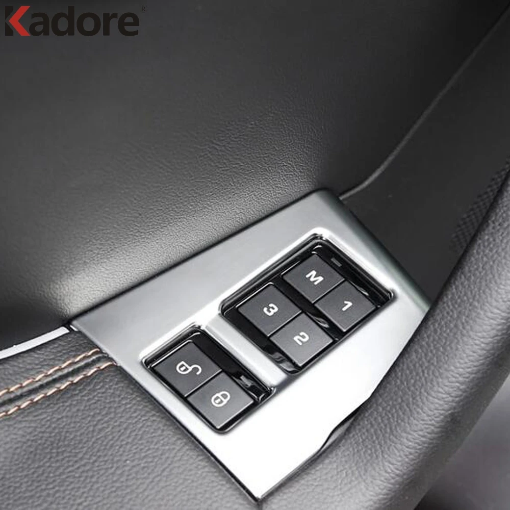 

Для Jaguar F-PACE 2016 2017 2018 ABS Матовая Внутренняя память кнопки регулировки сиденья накладка автомобильный Стайлинг автомобильные аксессуары