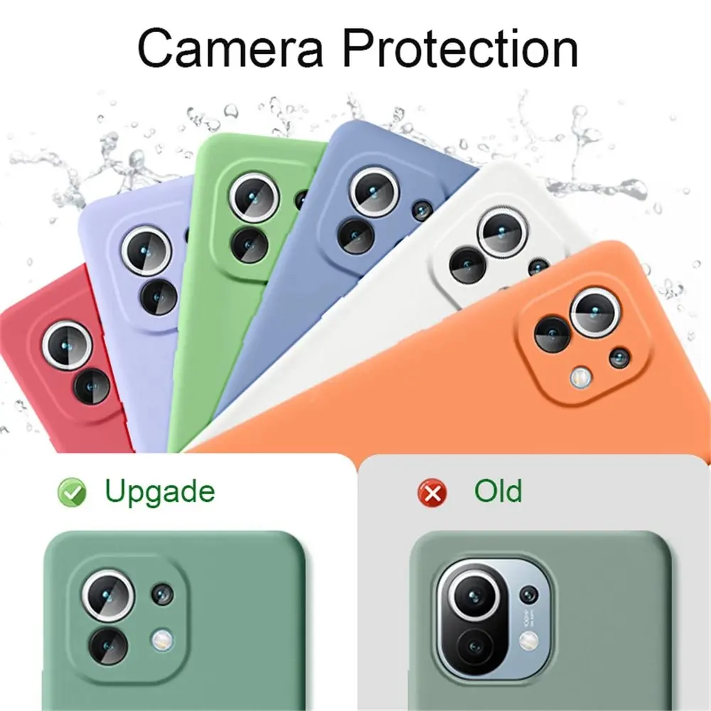 For Poco C40 Case for Xiaomi Poco C40 Cover Funda Coque Soft Original Liquid Silicone Phone Bumper For Poco C40
