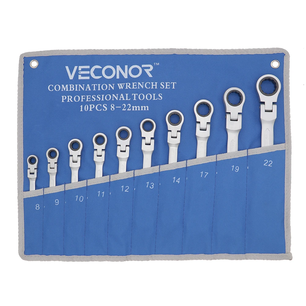 8 22 мм 10 шт. Трещоточный ключ гаечный набор за хаотично разбросанных ключей