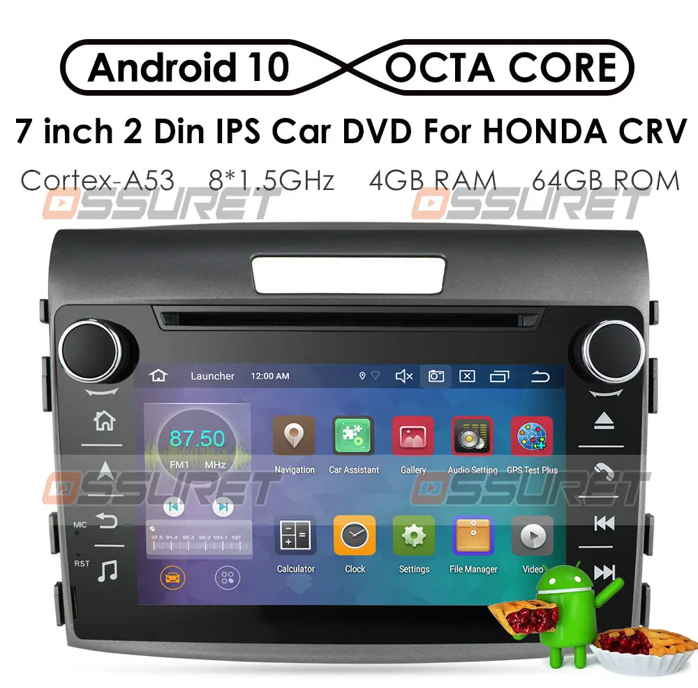 Авто для Хонда сrv CR V Android 10 GPS мультимедиа видео автомобиля Радио dvd плеер