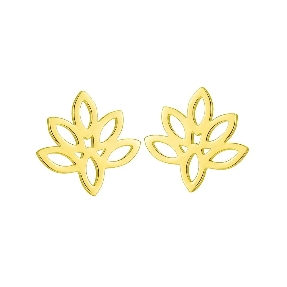 Креативные серьги-гвоздики Chandler из нержавеющей стали с цветком модные ювелирные