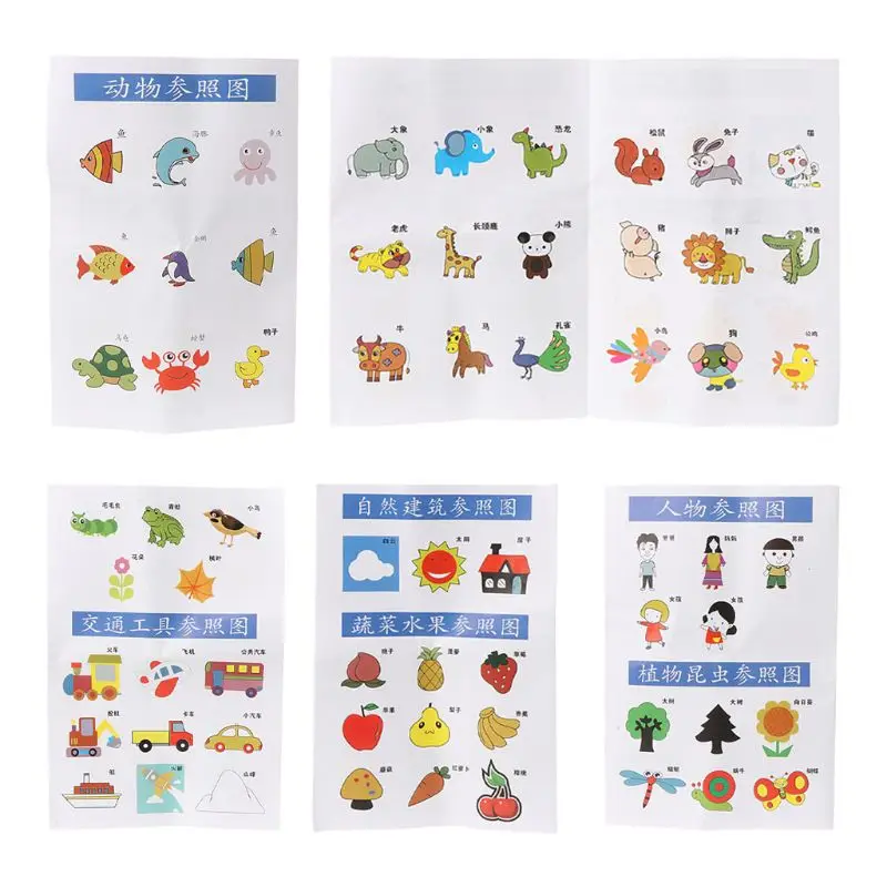 

145 Pcs/Set Painting Template Baby Graffiti Color Learning Painting Tools Children DIY Handmade Wooden Toy Painting Set Q6PD