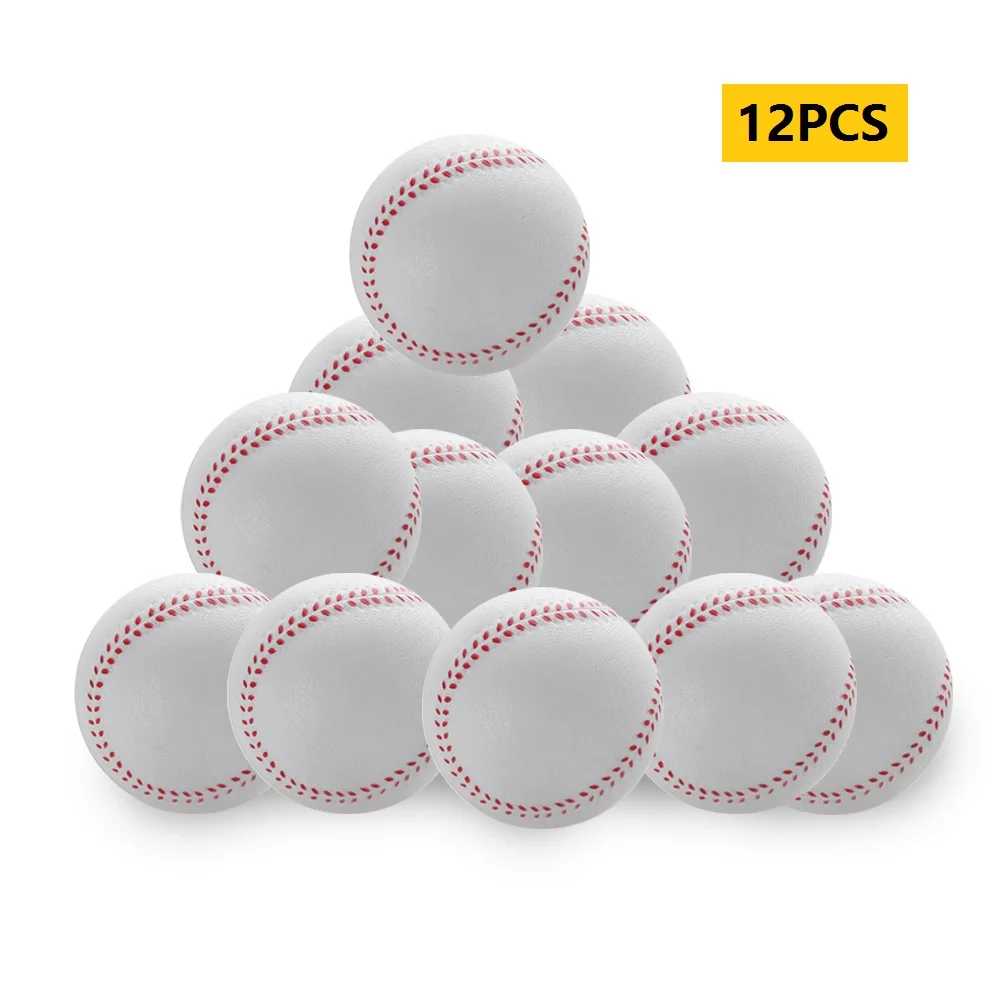 

1 Pc size 9" Handmade Baseballs Training Exercise Baseball Balls Softball Ball PVC Upper Rubber Inner Soft Baseball Balls