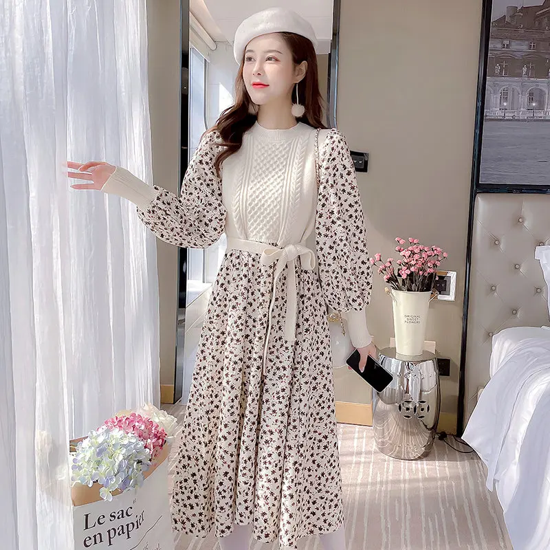 

Casual Women Spring Summer Dresses Fashionable Elegant V-Neck High Waist Vintage Korean Style Lady Office Lady Mini Dress