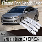 Для Mitsubishi Lancer 10 X EX 2007  2016 2008 2009 2010 2011 наклейки украшения хромированная дверная ручка Крышка Ремонт автомобильные аксессуары