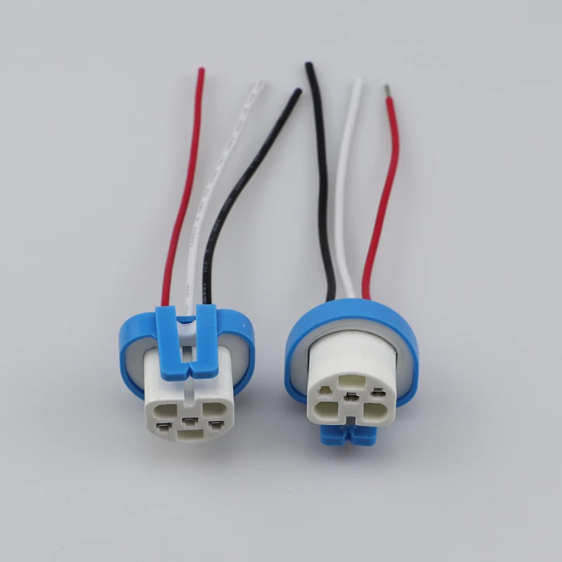 

Переходник для гнезда лампы, адаптеры, штекер, гнездо с проводами, керамика для HB1 HB5 9004 9007, аксессуары для автомобильного освещения