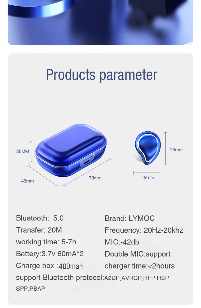 LYMOC металлические наушники TWS 5,0 Hi-Fi Bluetooth наушники беспроводные гарнитуры CVC8.0 шумоподавление IPX6 Водонепроницаемый Mems HD Mic