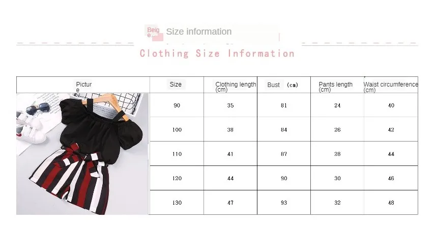 

Spring Summer 2021 Girls Short Sleeve Striped Shorts Two-piece Suit Children's Clothing Solid Color Shirts Bow Pants Set For Kid
