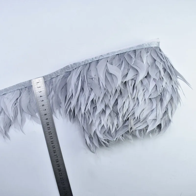 5 метров/10 метров винно красные гусиные перья планки Гуси натуральный белый перо