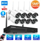 Система видеонаблюдения, 8 IP-камер, 2 МП, Wi-Fi, 5 Мп